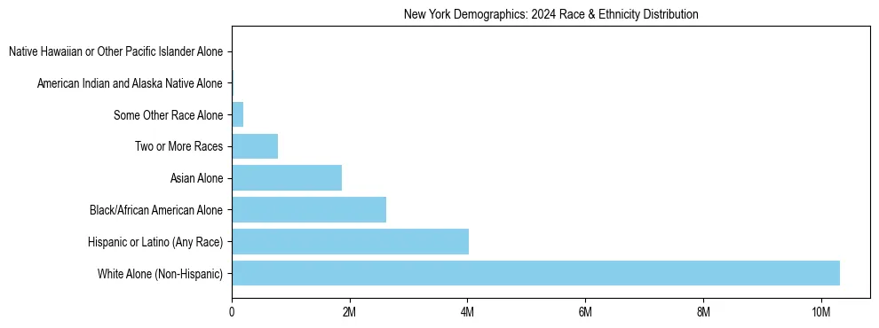 Race and Ethnicity Distribution Chart for New York