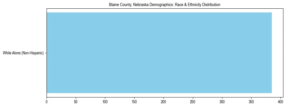 Race and Ethnicity Distribution Chart for Blaine County, Nebraska