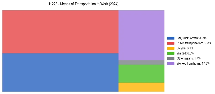Commute modes in US ZIP Code 11228