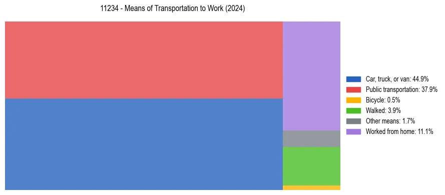 Commute modes in US ZIP Code 11234