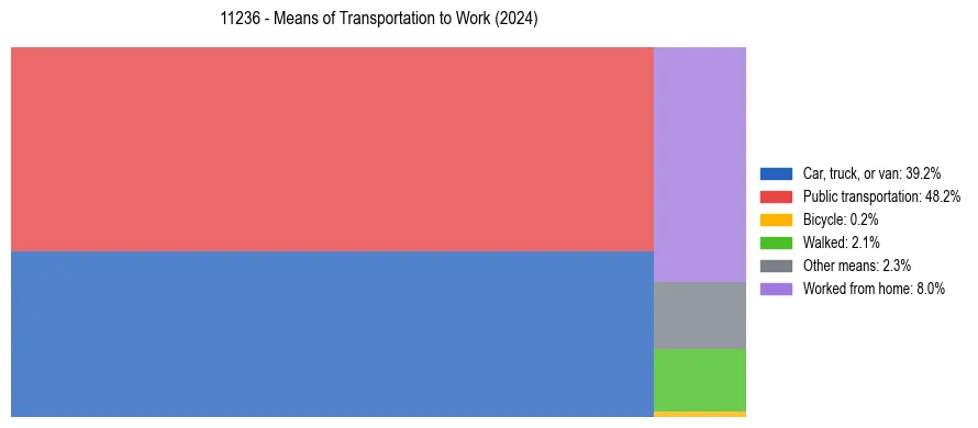 Commute modes in US ZIP Code 11236